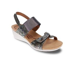 Revere Shoes Peacock Tahiti Leather Sandals Women’s Size 6 NEW